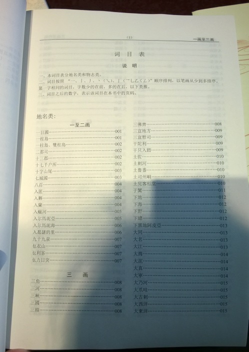 書籍目錄頁