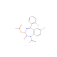 1-乙醯基-3-（乙醯氧基）-7-氯-5-（2-氯苯基）-1,3-二氫-2H-1,4-苯並二氮雜卓-2-酮