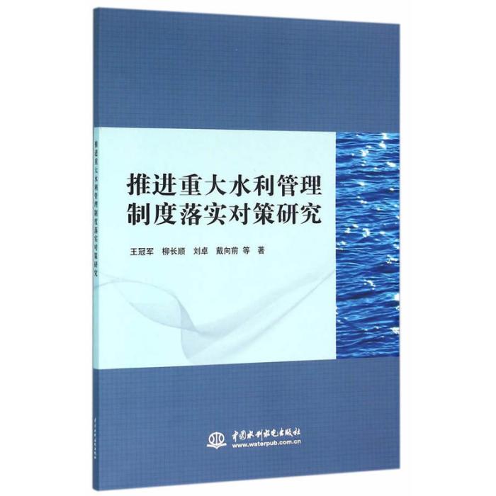 推進重大水利管理制度落實對策研究