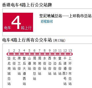 香港公交電車4路