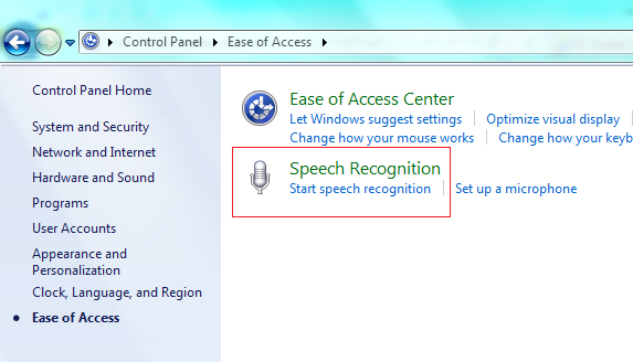 windows7語音識別功能