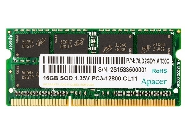 宇瞻SODIMM 16GB DDR3 1333