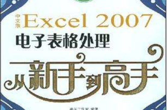 中文版excel 2007電子表格處理從新手到高手