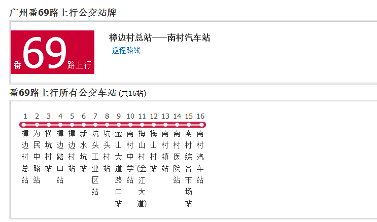 廣州公交番69路