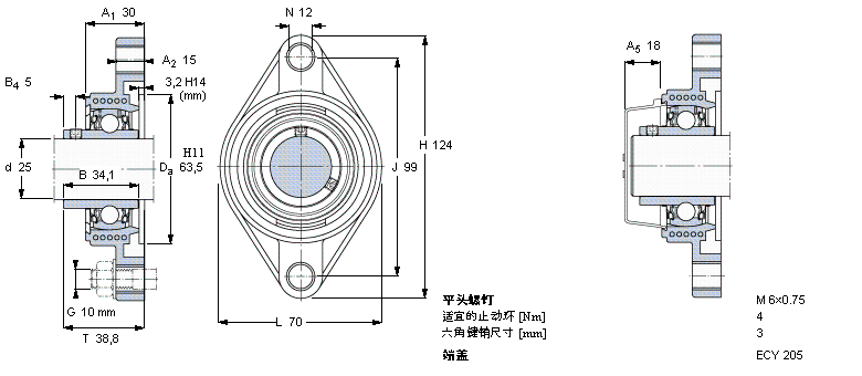 SKF FYTBK25TR軸承