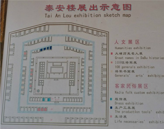 大埔泰安樓展出示意圖