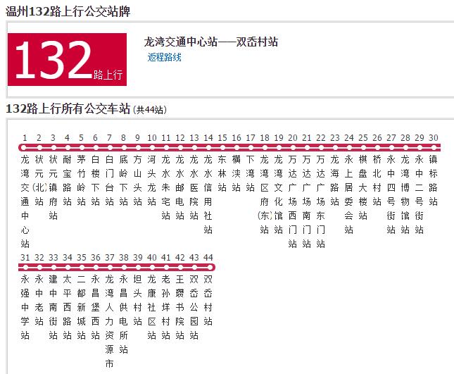 溫州公交132路