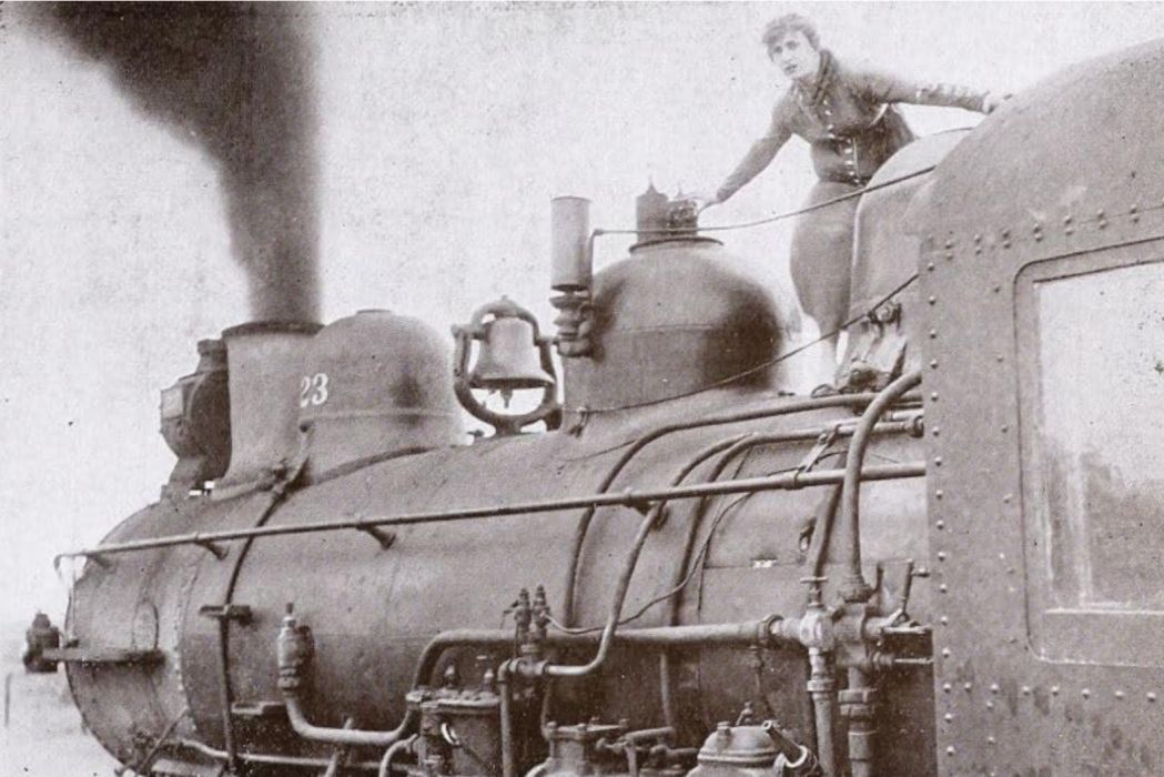 The Girl on the Engine