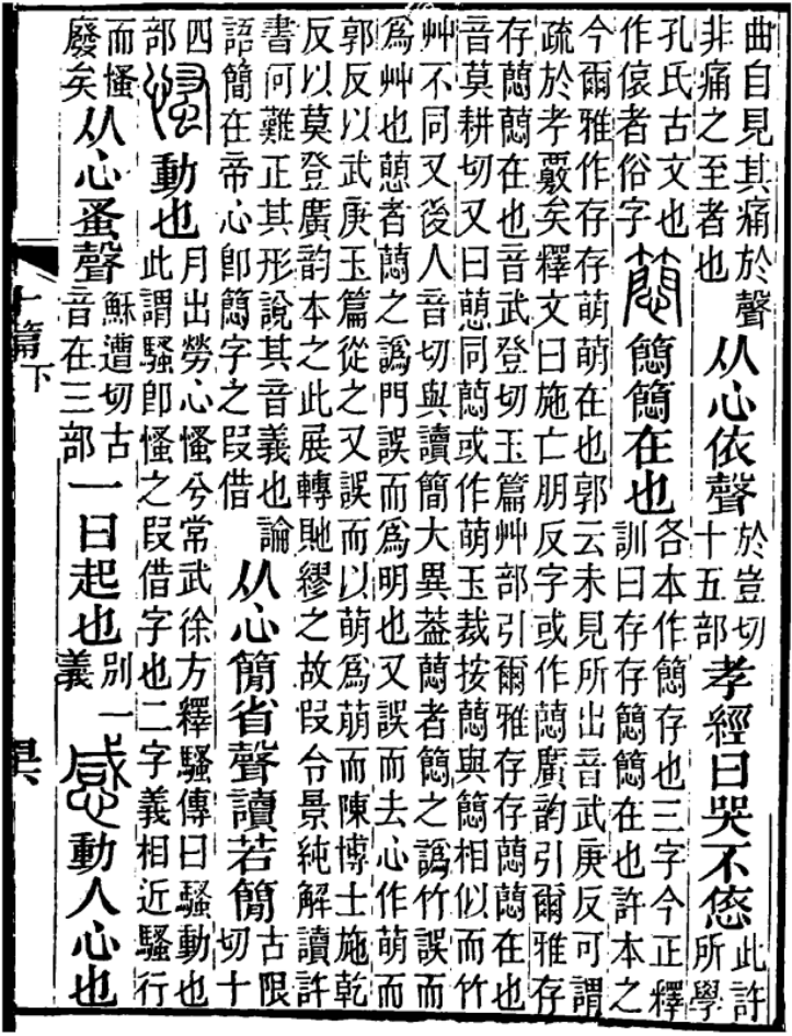 《說文解字注》中的“感”字