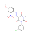 1-（3-氯苯基）-5-[（4-甲氧基-2-硝基苯基）偶氮]-3-甲基-2,4,6(1H,3H,5H)-嘧啶三酮