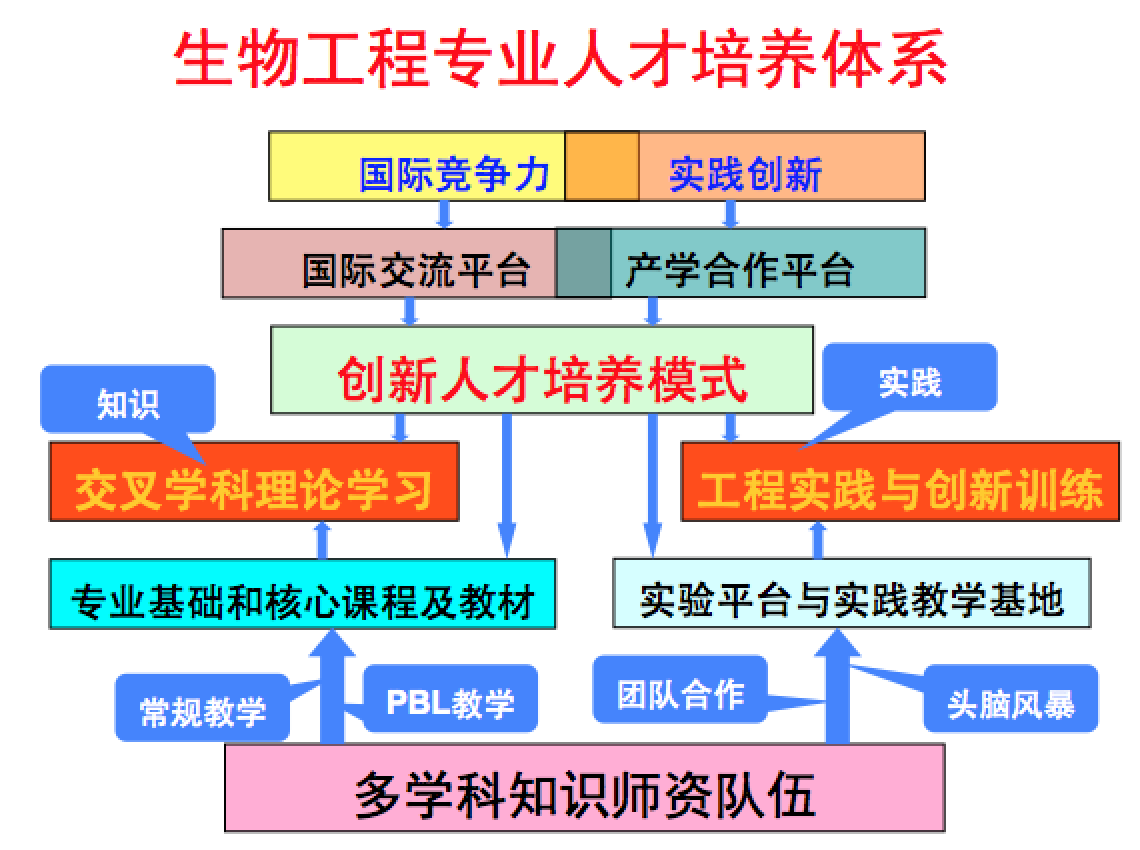 生物工程專業人才培養體系