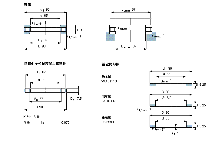 SKF 81113TN軸承