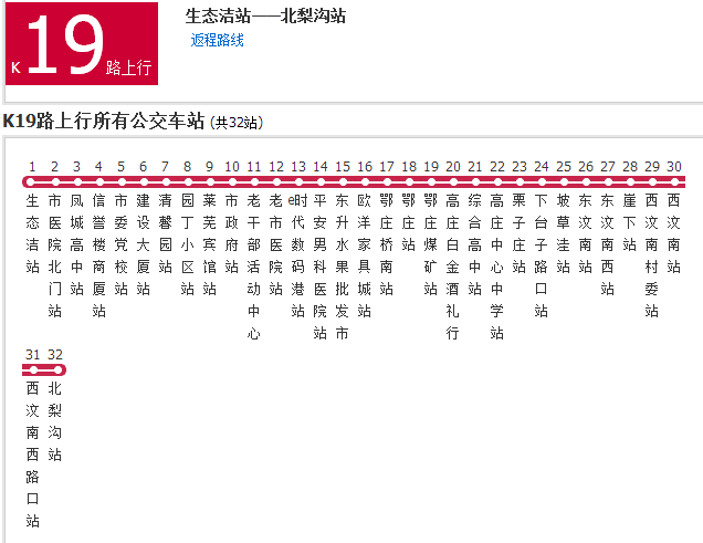 萊蕪公交K19路