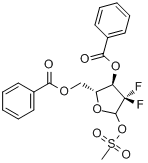 2-脫氧-2,2-二氟-D-呋喃核糖基-3,5-二苯甲醯基-1-甲磺酸酯