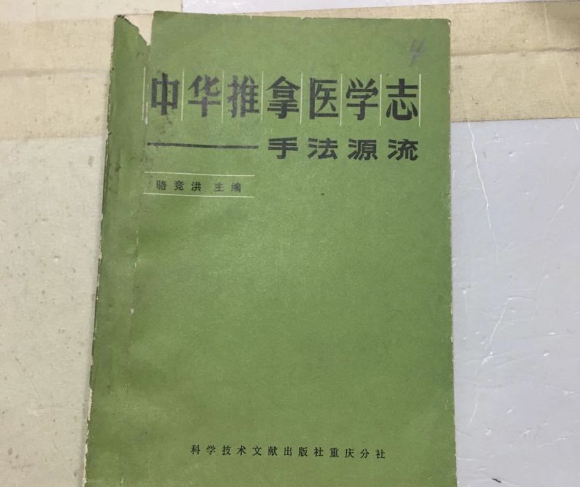 中華推拿醫學志——手法源流