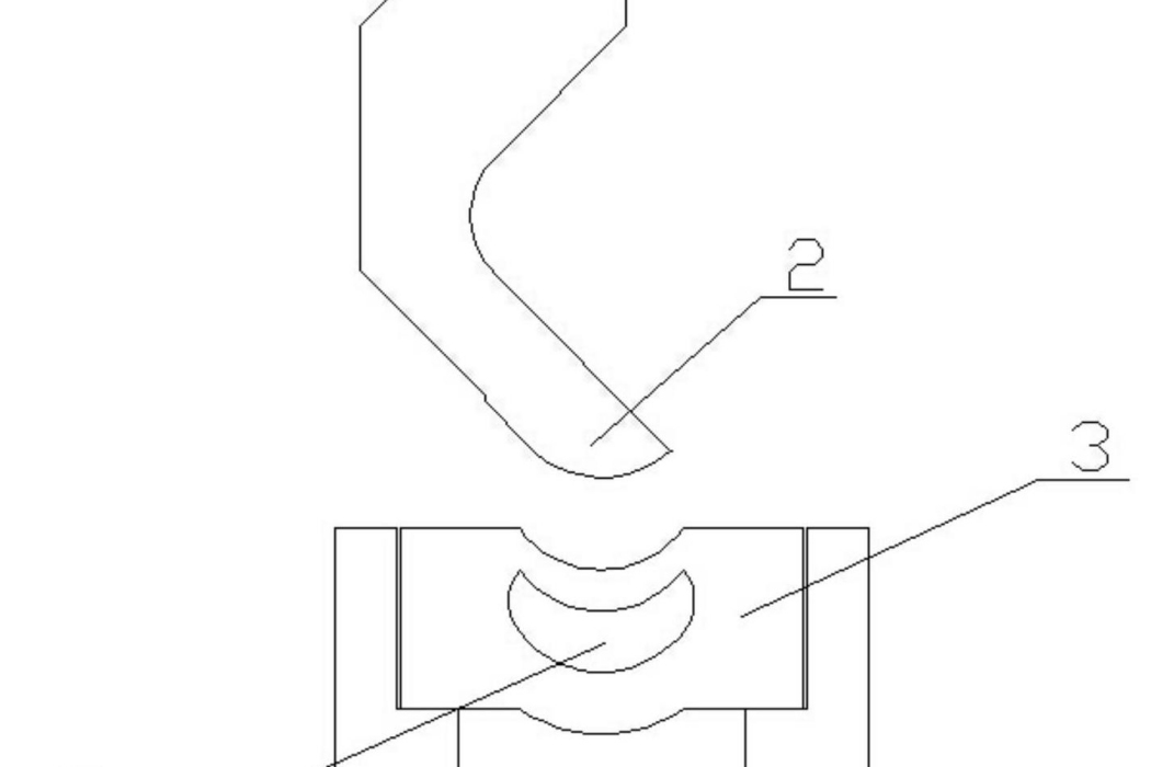 一種可加工多弧度圓面的折彎機模具