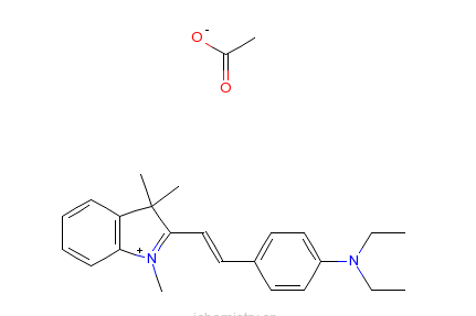 2-[2-[4-（二乙基氨基）苯基]乙烯基]-1,3,3-三甲基-3H-吲哚翁乙酸鹽