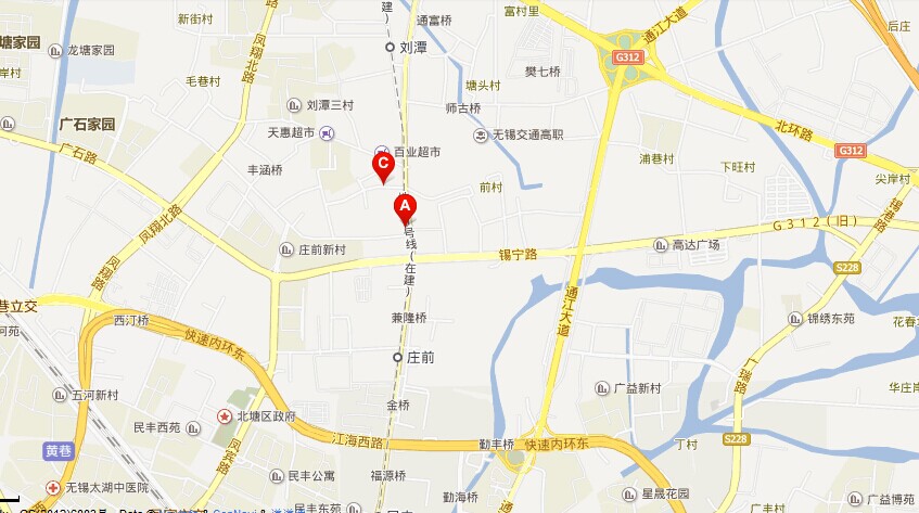 錦江之星無錫錫澄路店地圖