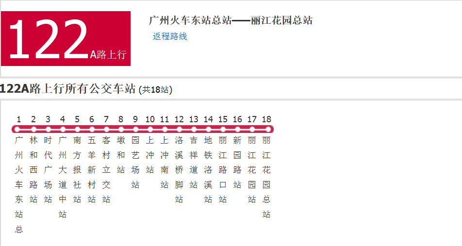 廣州公交122A路