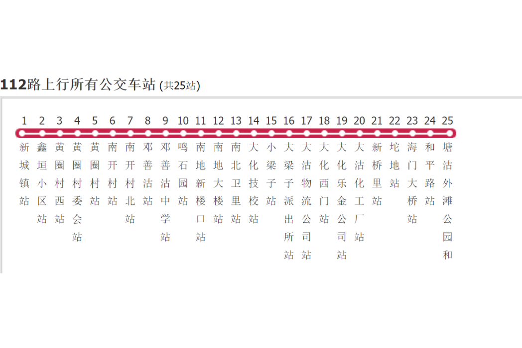 天津公交112路