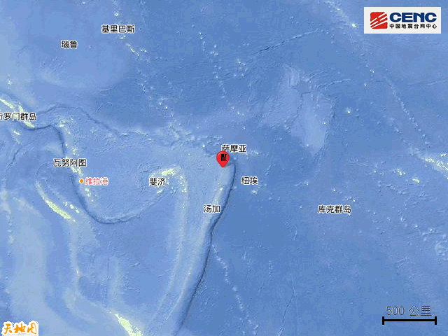 5·18湯加群島地震