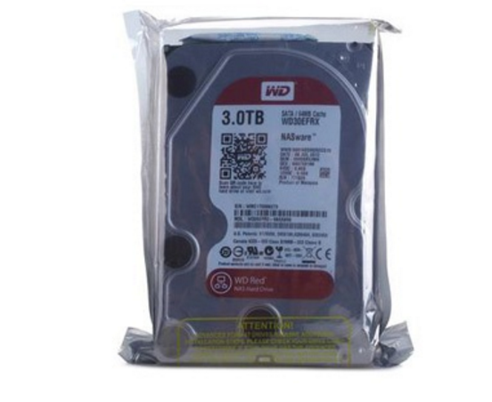 西部數據3TB 5400轉 64MB SATA3 紅盤(WD30EFRX)