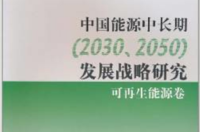 中國能源中長期發展戰略研究：可再生能源卷