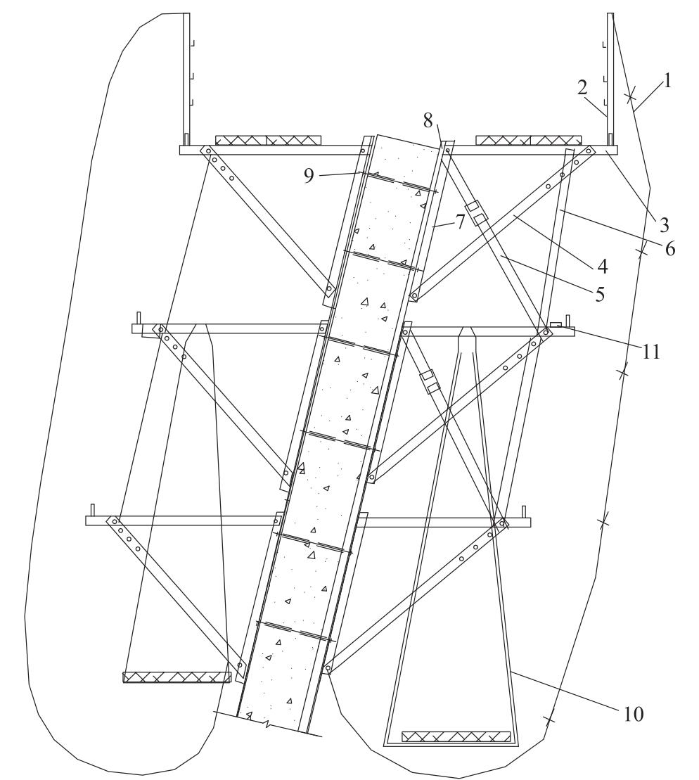 煙囪異型模板施工工法