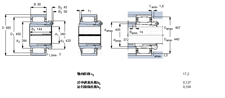 SKF C3972KM+OH3972HE軸承