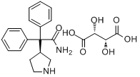 3-(S)-（1-甲醯胺基-1,1-二苯基甲基）吡咯烷-L-酒石酸鹽