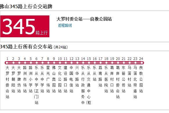 佛山公交345路