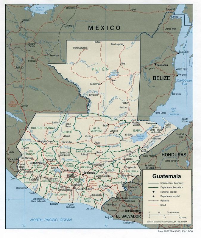 瓜地馬拉地理位置