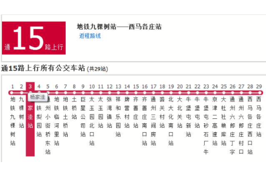 北京公交通15路