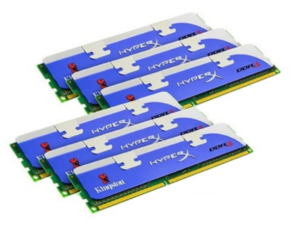 金士頓24GB DDR3 1600 HyperX系列（KHX1600C9D3K6套裝）