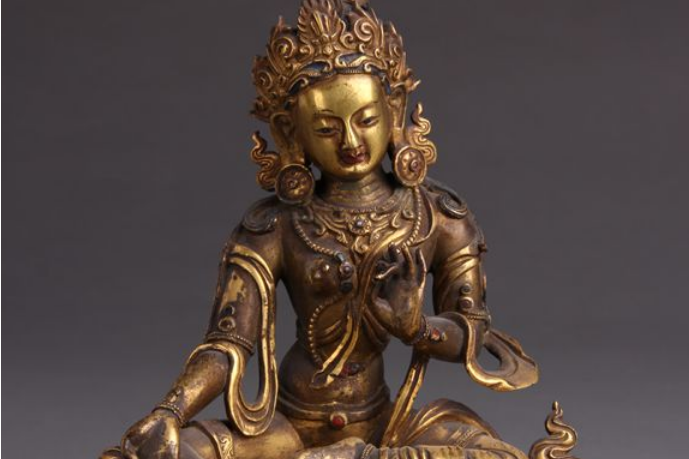 清藏傳佛教鎏金銅造像