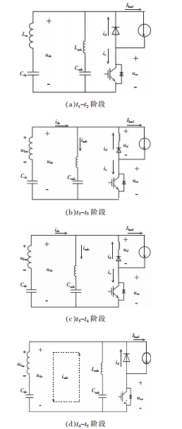 圖2 IGBT關斷瞬態過程等效電路