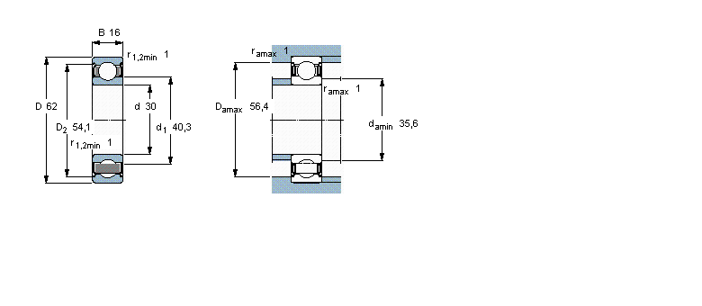 SKF 6206-2Z/VA228軸承