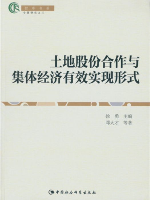 土地股份合作與集體經濟有效實現形式（智庫書系）