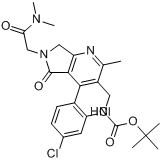 [4-（2,4-二氯苯基）-6-二甲基氨基甲醯甲基-2-甲基-5-氧代-6,7-二氫-5H-吡咯並[3,4-b]吡啶-3-基甲基]氨基甲酸