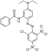 N-[2-[（2-氯-4,6-二硝基苯基）偶氮]-5-（二乙氨基）苯基]苯甲醯胺