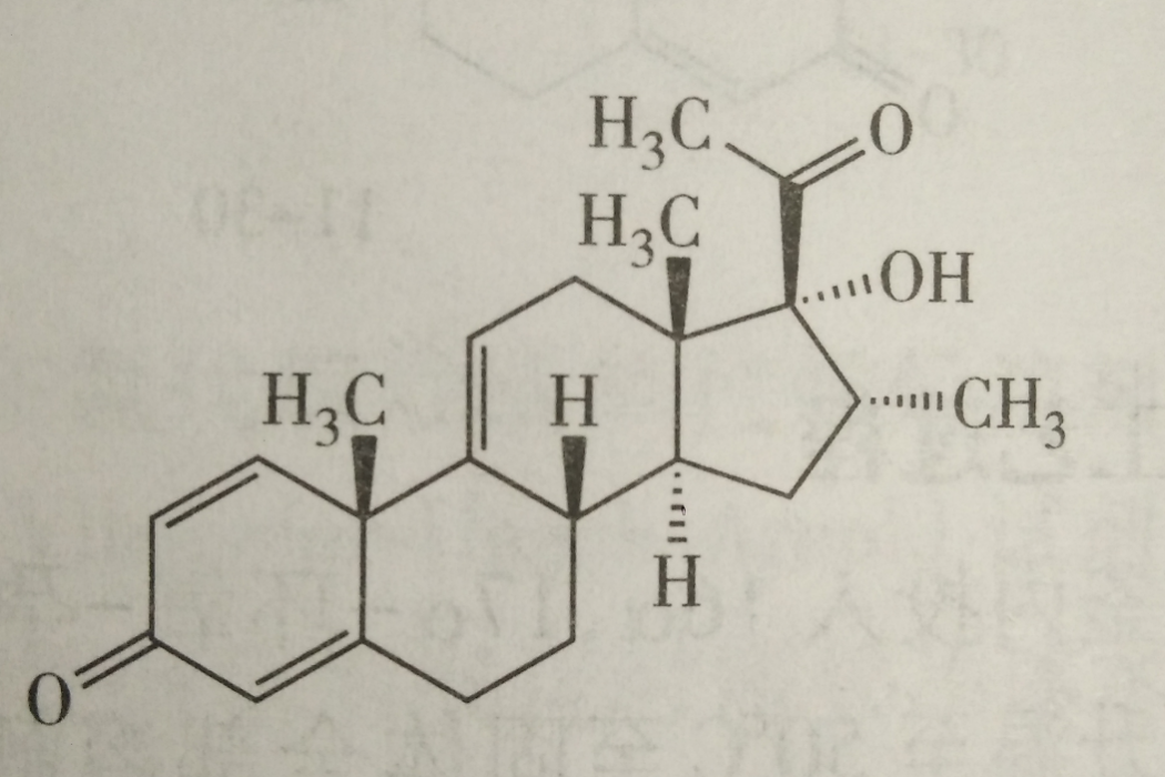 17α-羥基-16α-甲基孕甾-1,4,9(11)-三烯-3,20-二酮