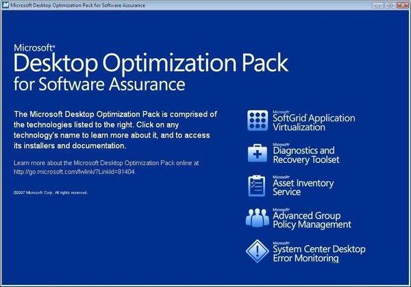 Microsoft Desktop Optimization Pack