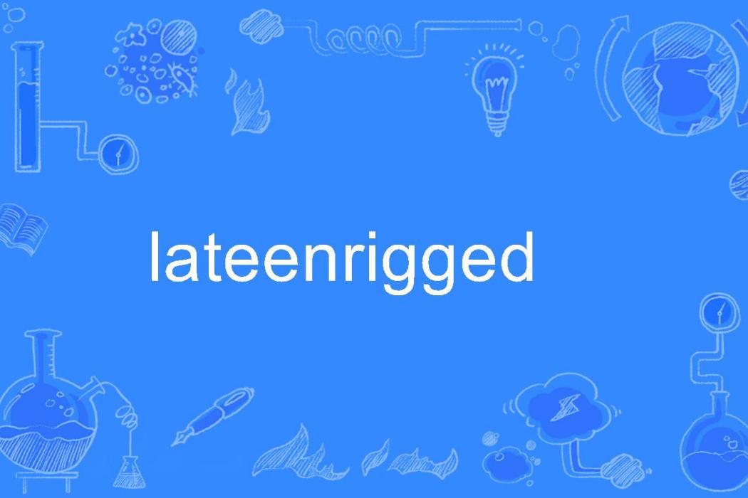 lateenrigged