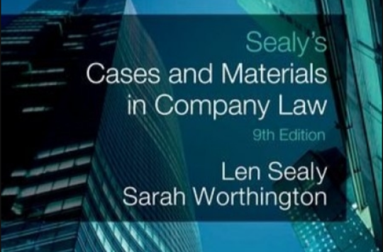 Sealy\x27s Cases and Materials in Company Law