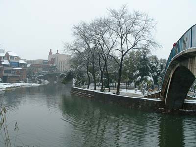 谷家洲雪景