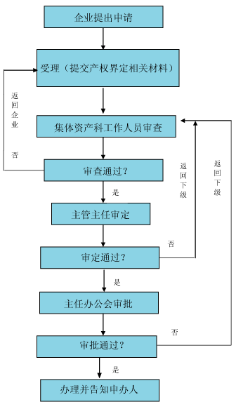 集體所有制企業產權界定工作流程