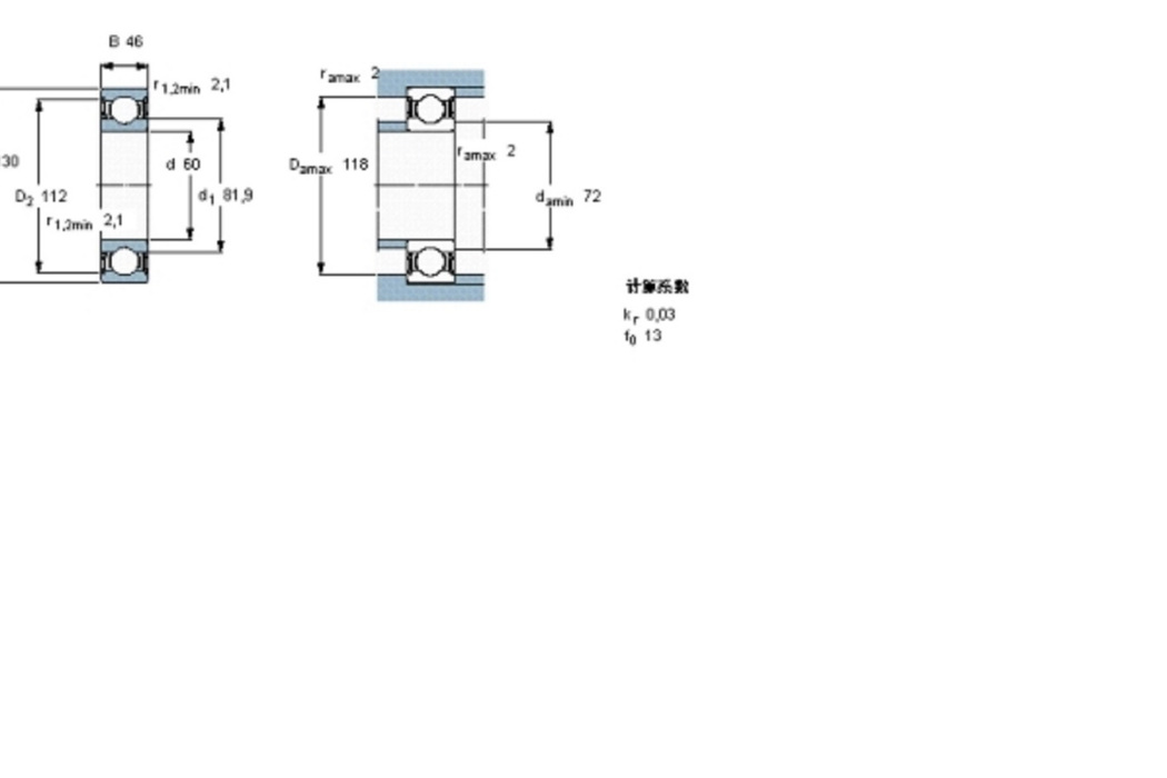 SKF 62312-2RS1軸承