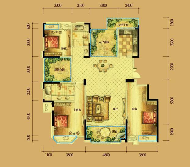 5#花園洋房156平米寬景洋房