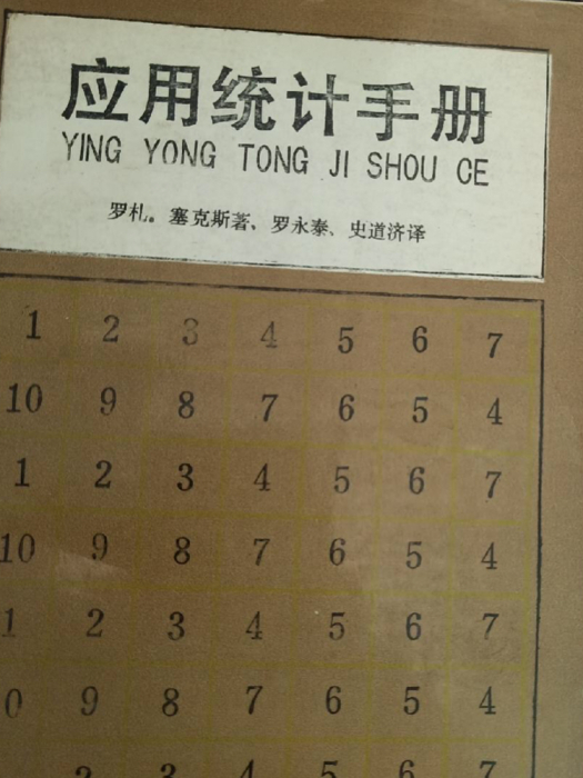 套用統計手冊