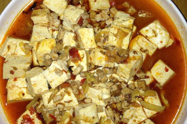 豆瓣醬燉豆腐